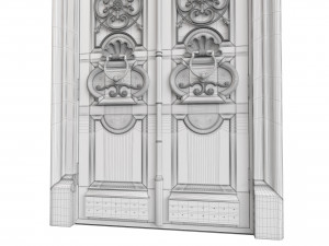 Entrance classic door 101 3D Model