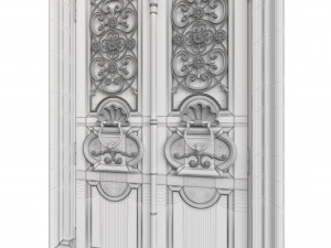Entrance classic door 101 3D Model