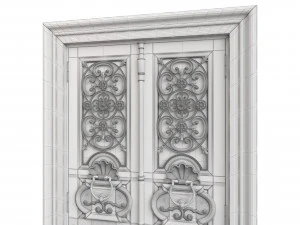 Entrance classic door 101 3D Model