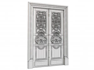 Entrance classic door 101 3D Model