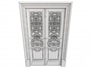 Entrance classic door 101 3D Model