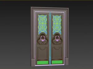 Entrance classic door 101 3D Model