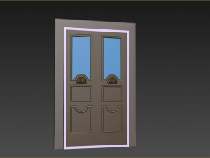 Entrance classic door 101 3D Model