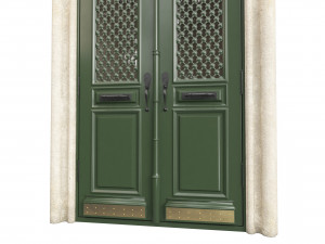 Entrance classic door 102 3D 모델