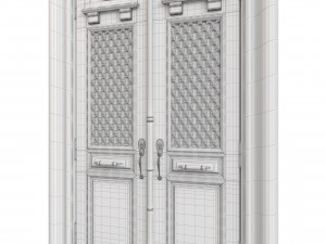 Entrance classic door 102 3D 모델