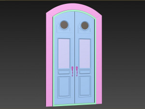 Entrance classic door 102 3D 모델