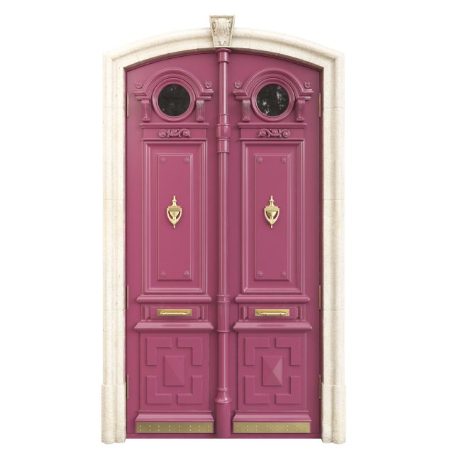 Entrance classic door 103 Modelo 3D .c4d .max .obj .3ds .fbx .stl .blend 