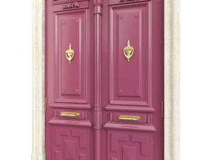 Entrance classic door 103 3D Model