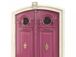 Entrance classic door 103 3D Model
