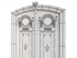 Entrance classic door 103 Modelo 3D