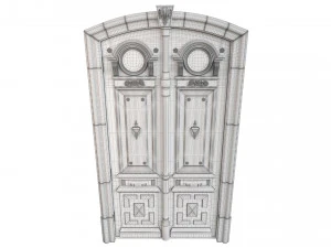Entrance classic door 103 3D Model