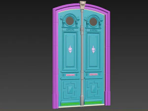 Entrance classic door 103 3D Model
