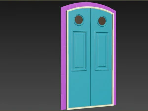 Entrance classic door 103 3D Model