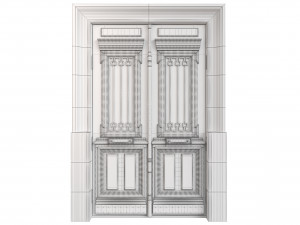 Entrance classic door 104 3Dモデル