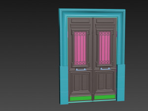 Entrance classic door 104 3Dモデル