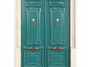 Входная классическая дверь 105 3D Модель