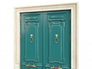 Entrance classic door 105 3D Model