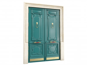 Entrance classic door 105 3D Model