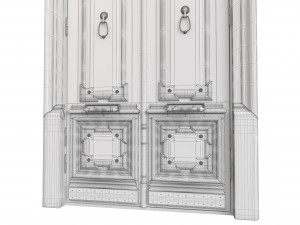Entrance classic door 105 3D Model