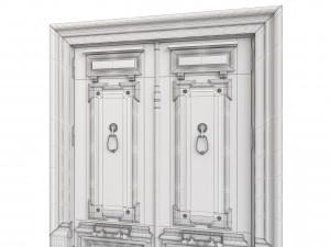 Entrance classic door 105 3D Model