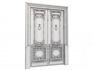 Entrance classic door 105 3D Model