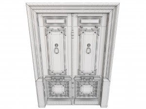 Entrance classic door 105 3D Model