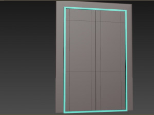 Entrance classic door 105 3D Model