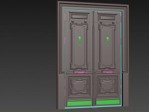 Entrance classic door 105 3D Model