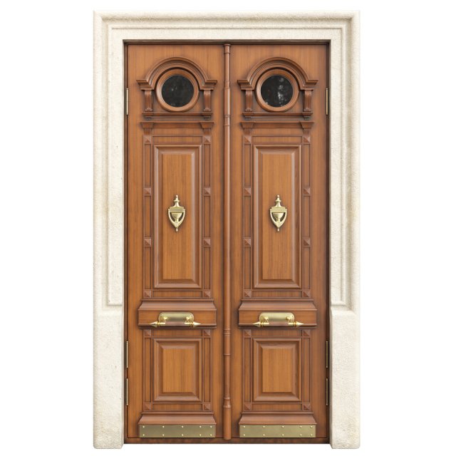 Entrance classic door 106 Modelo 3D .c4d .max .obj .3ds .fbx .stl .blend 