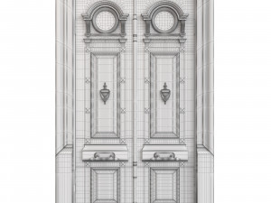 Entrance classic door 106 Modelo 3D