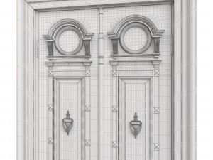 Entrance classic door 106 Modelo 3D