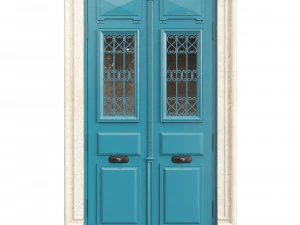 Porta clássica de entrada 107 Modelo 3D
