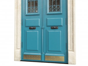 Entrance classic door 107 3D Model
