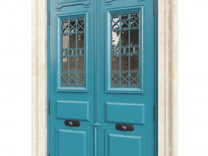 Entrance classic door 107 3D Model