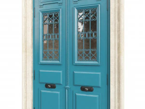 Entrance classic door 107 3D Model