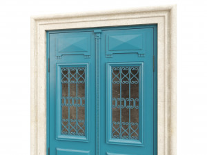 Entrance classic door 107 3D Model