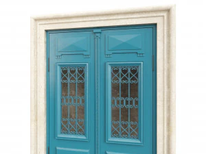 Entrance classic door 107 3D Model