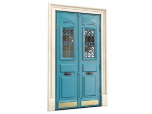 Entrance classic door 107 3D Model