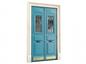 Entrance classic door 107 3D Model