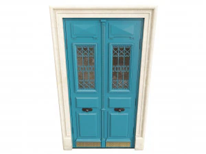 Entrance classic door 107 3D Model