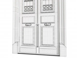 Entrance classic door 107 3D Model