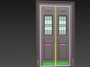 Entrance classic door 107 3D Model