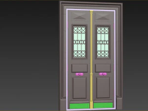 Entrance classic door 107 3D Model
