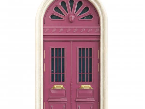 प्रवेश द्वार क्लासिक दरवाजा 108 3D मॉडल