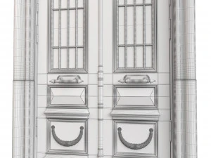 Eingang klassische T&uuml;r 108 3D Modell