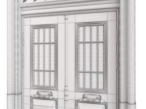 Entrance classic door 108 3D मॉडल