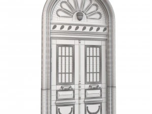 Eingang klassische T&uuml;r 108 3D Modell