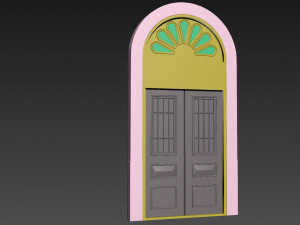 Entrance classic door 108 3D मॉडल