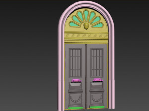 Entrance classic door 108 3D मॉडल