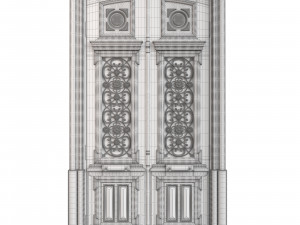 Entrance classic door 109 3D मॉडल